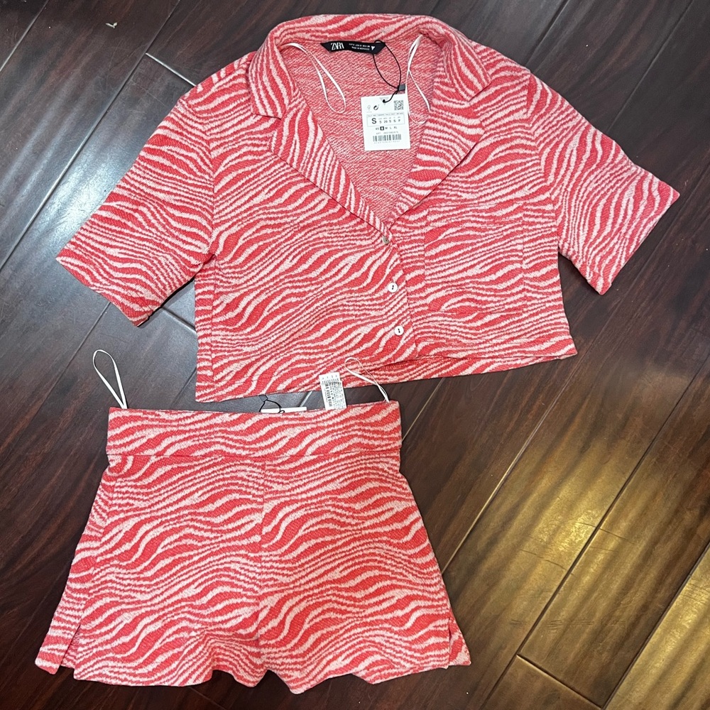 Zara pink zebra matching cloth